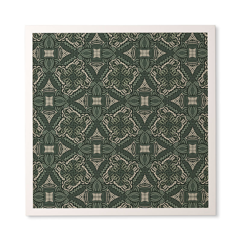 Marta Barragan Camarasa Intricate Forest Mosaic Framed Wall Art
