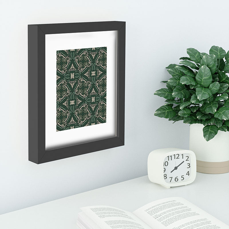 Marta Barragan Camarasa Intricate Forest Mosaic Recessed Framing Rectangle