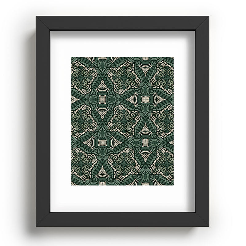 Marta Barragan Camarasa Intricate Forest Mosaic Recessed Framing Rectangle
