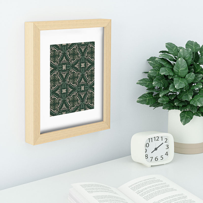 Marta Barragan Camarasa Intricate Forest Mosaic Recessed Framing Rectangle