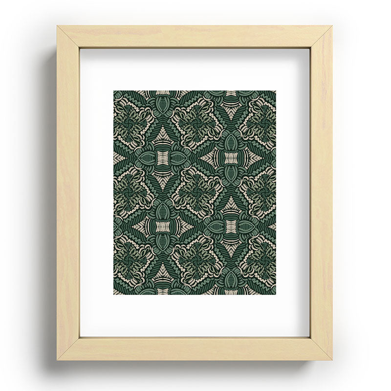 Marta Barragan Camarasa Intricate Forest Mosaic Recessed Framing Rectangle