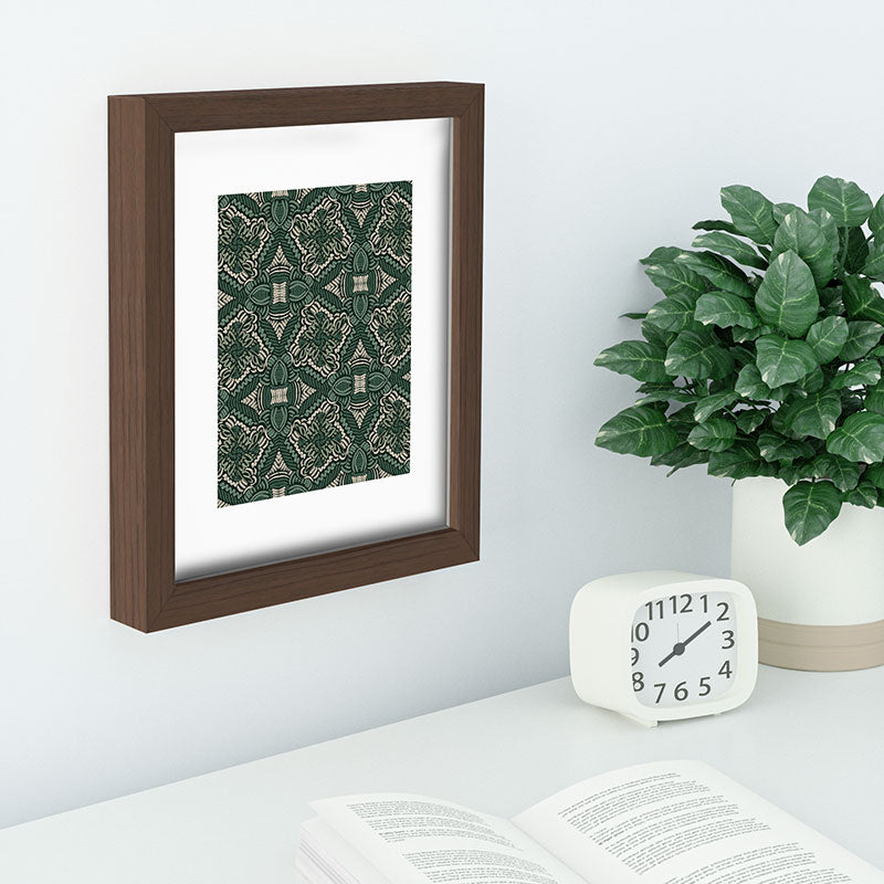 Marta Barragan Camarasa Intricate Forest Mosaic Recessed Framing Rectangle