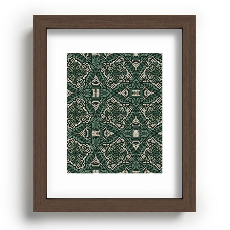 Marta Barragan Camarasa Intricate Forest Mosaic Recessed Framing Rectangle