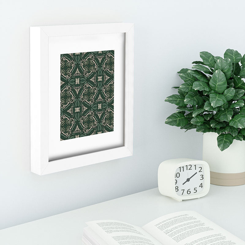 Marta Barragan Camarasa Intricate Forest Mosaic Recessed Framing Rectangle