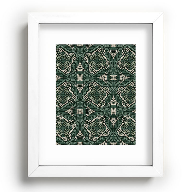 Marta Barragan Camarasa Intricate Forest Mosaic Recessed Framing Rectangle