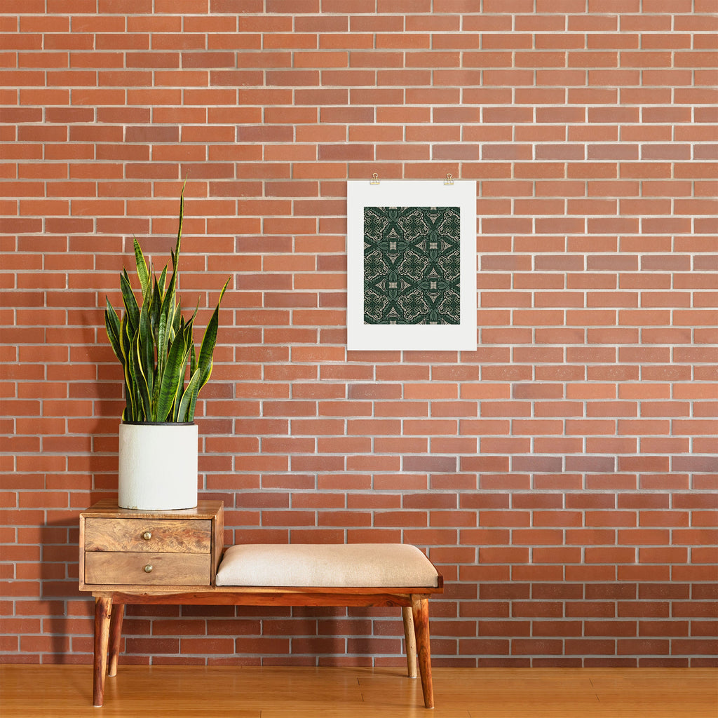 Marta Barragan Camarasa Intricate Forest Mosaic Art Print