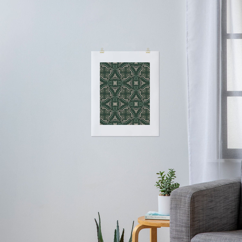 Marta Barragan Camarasa Intricate Forest Mosaic Art Print