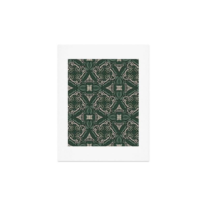 Marta Barragan Camarasa Intricate Forest Mosaic Art Print
