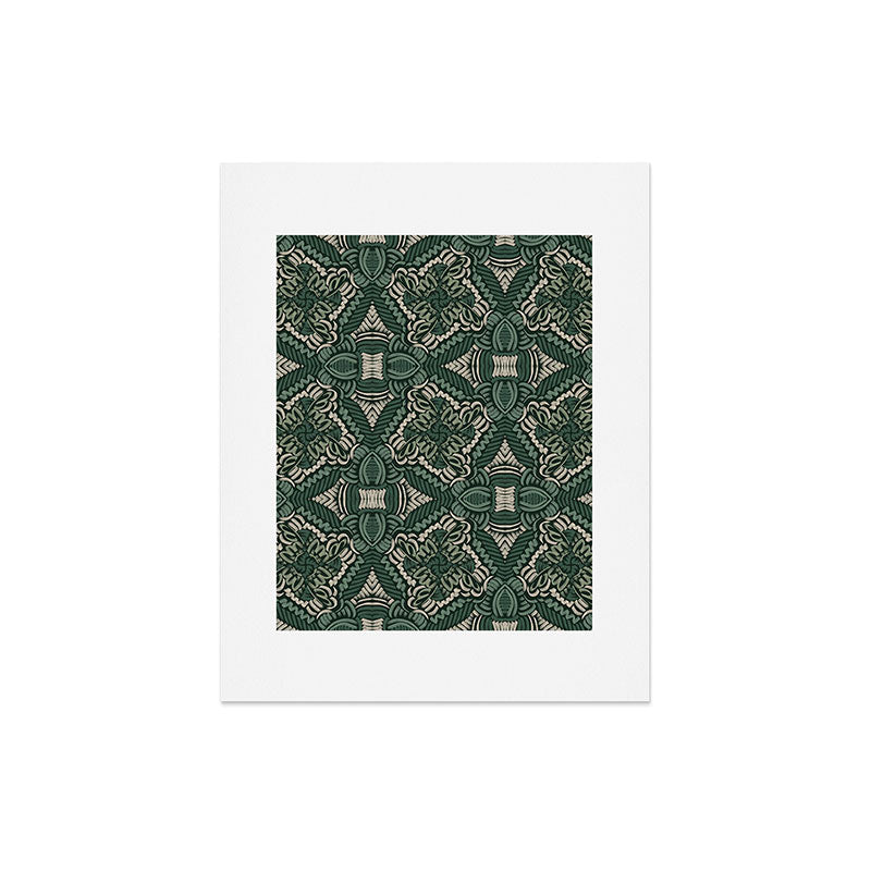 Marta Barragan Camarasa Intricate Forest Mosaic Art Print