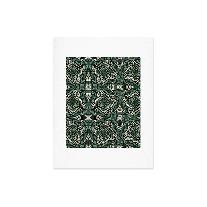 Marta Barragan Camarasa Intricate Forest Mosaic Art Print