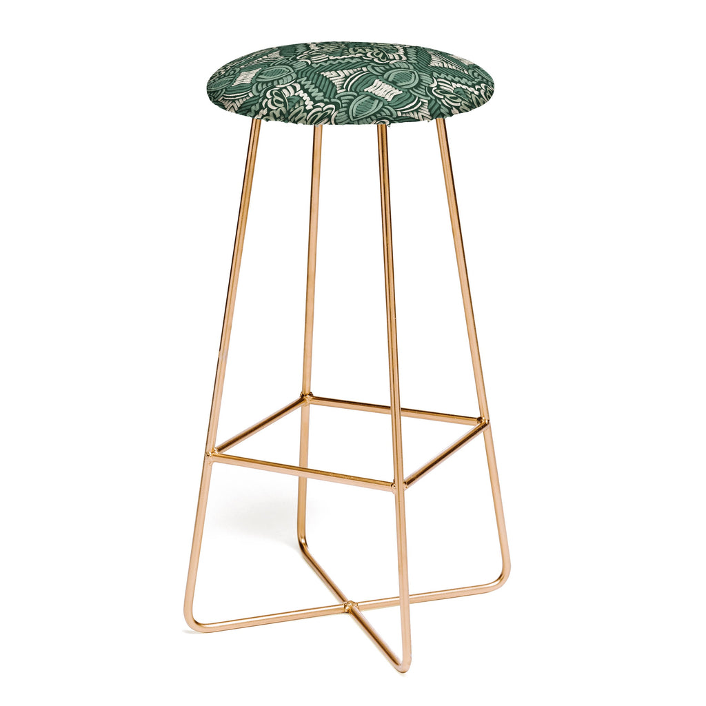 Marta Barragan Camarasa Intricate Forest Mosaic Bar Stool