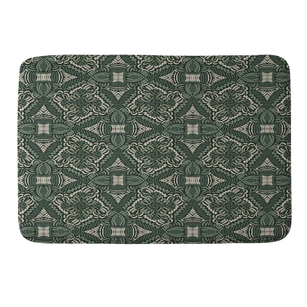 Marta Barragan Camarasa Intricate Forest Mosaic Memory Foam Bath Mat