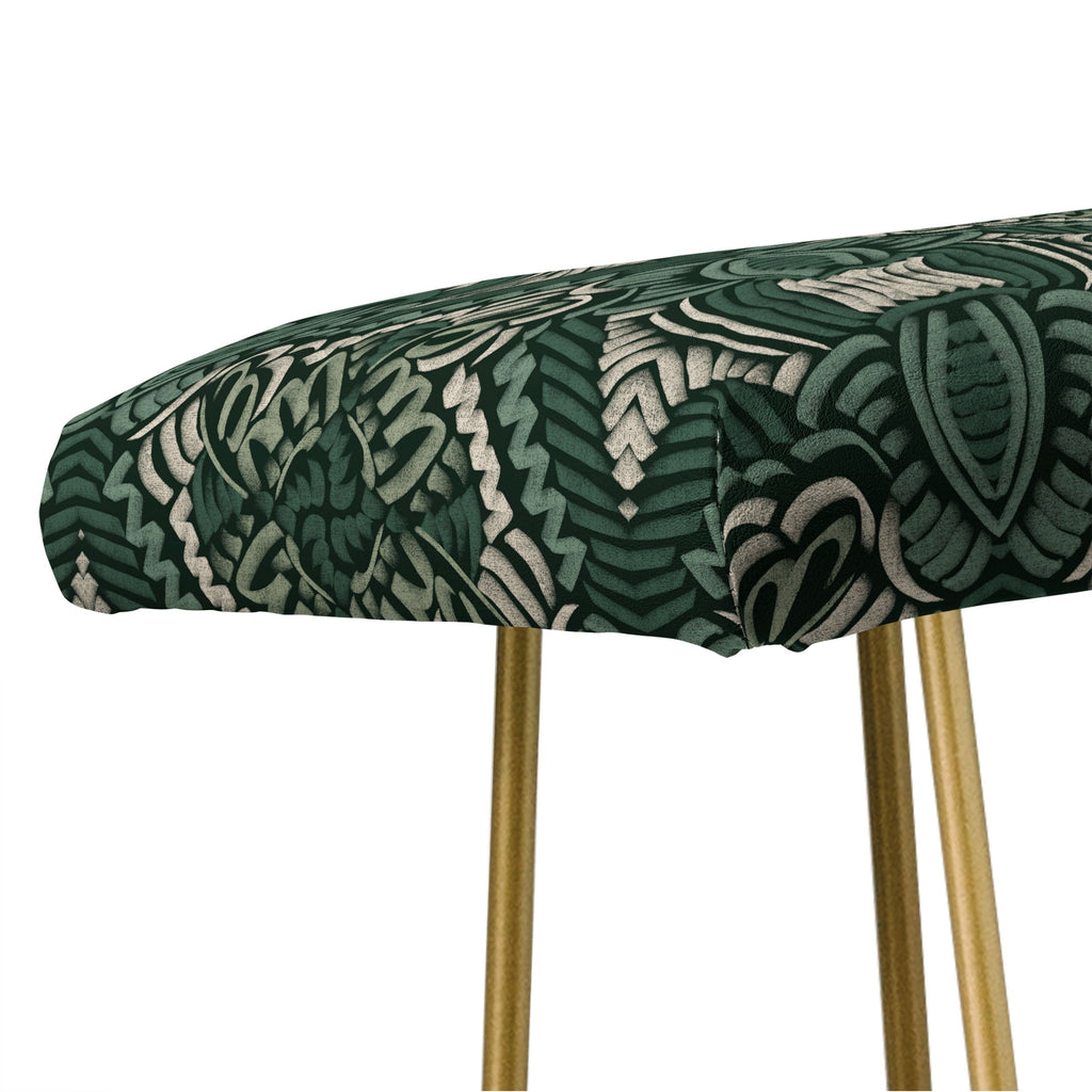 Marta Barragan Camarasa Intricate Forest Mosaic Bench