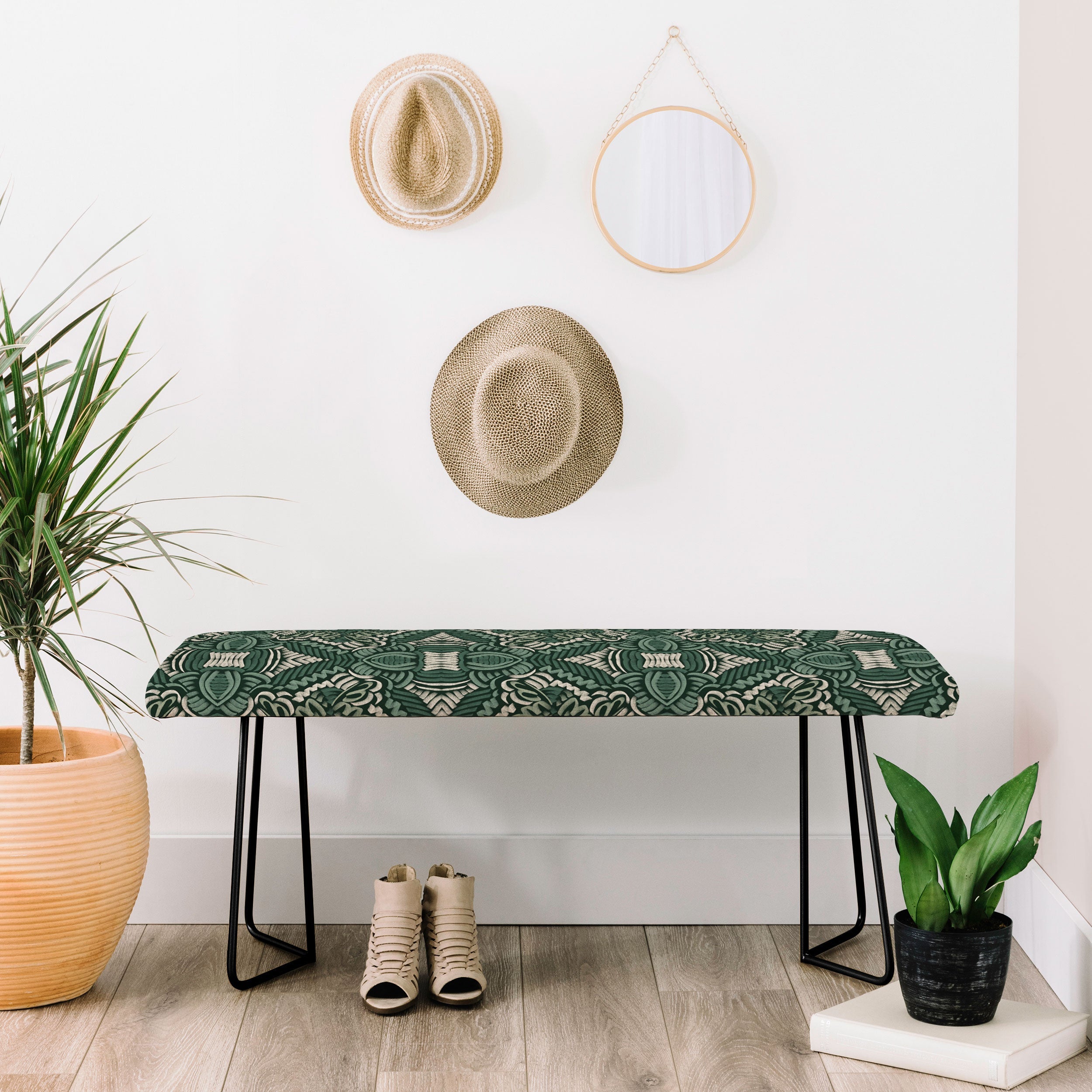 Marta Barragan Camarasa Intricate Forest Mosaic Bench