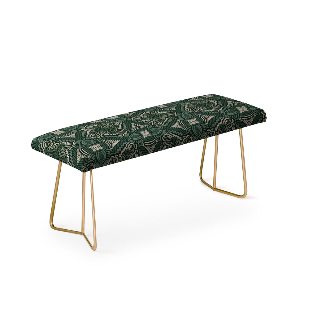 Marta Barragan Camarasa Intricate Forest Mosaic Bench