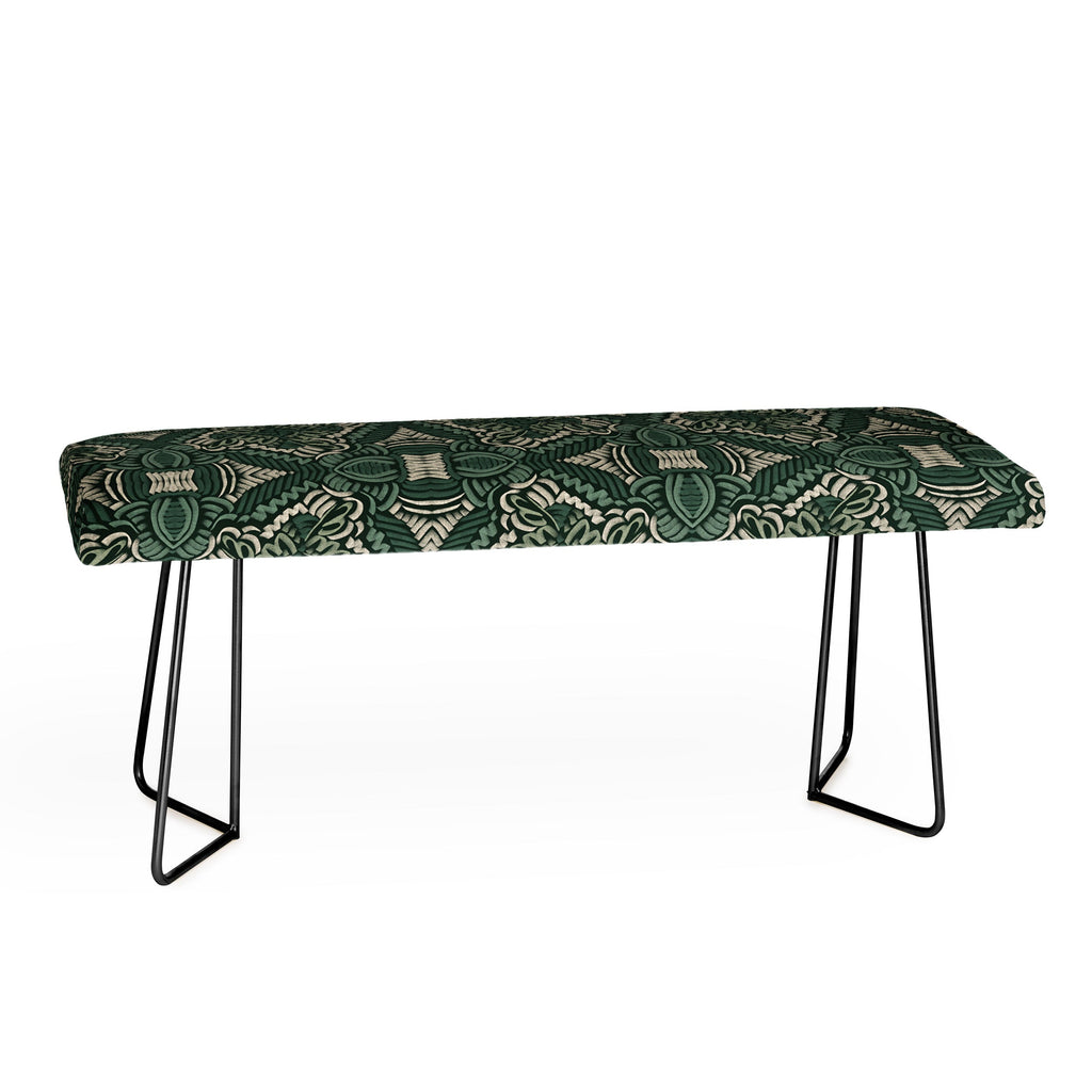Marta Barragan Camarasa Intricate Forest Mosaic Bench