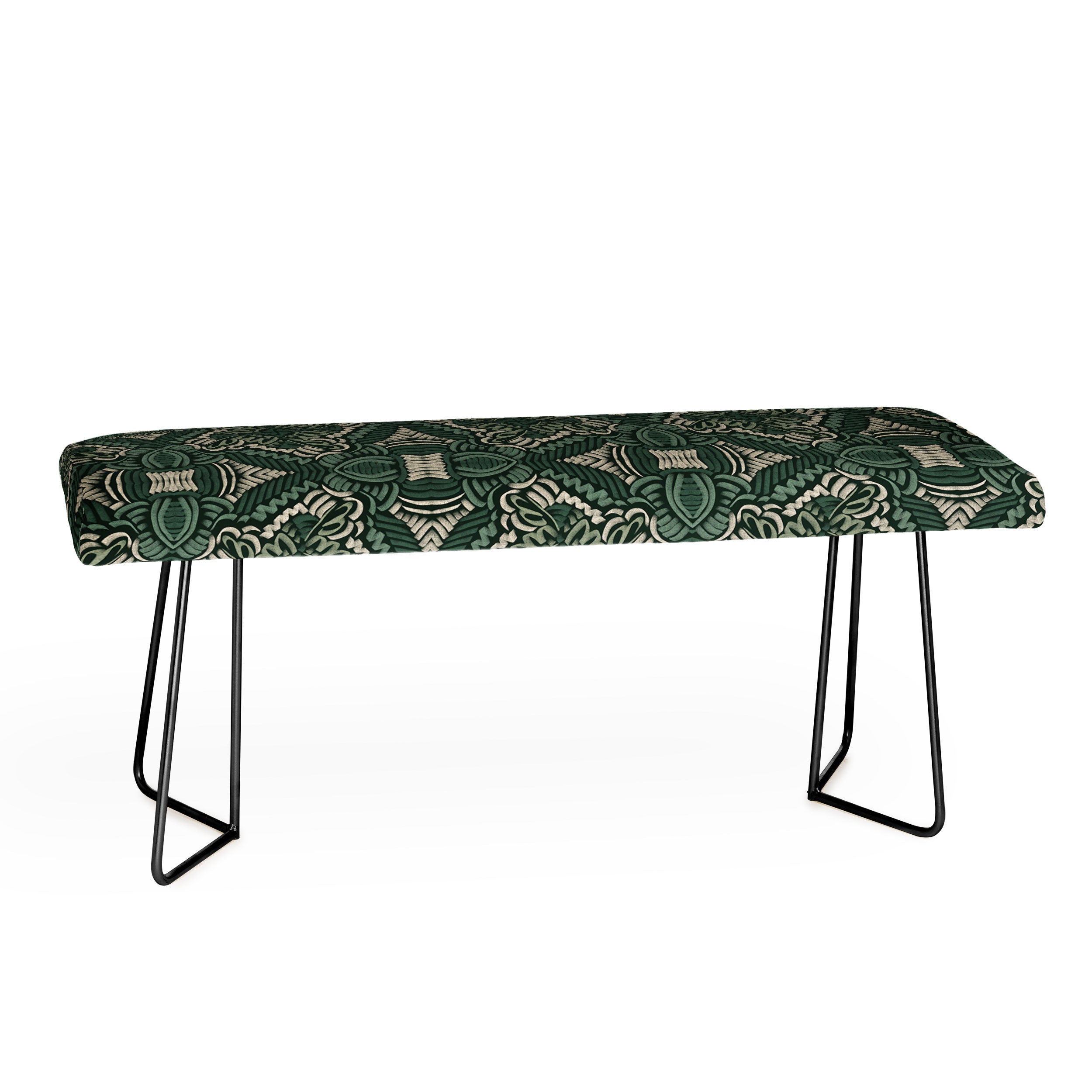 Marta Barragan Camarasa Intricate Forest Mosaic Bench