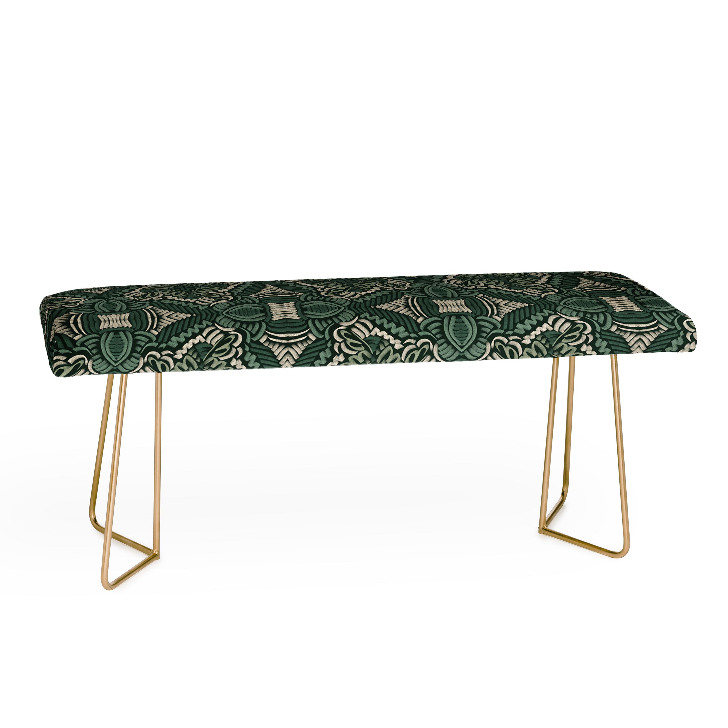 Marta Barragan Camarasa Intricate Forest Mosaic Bench