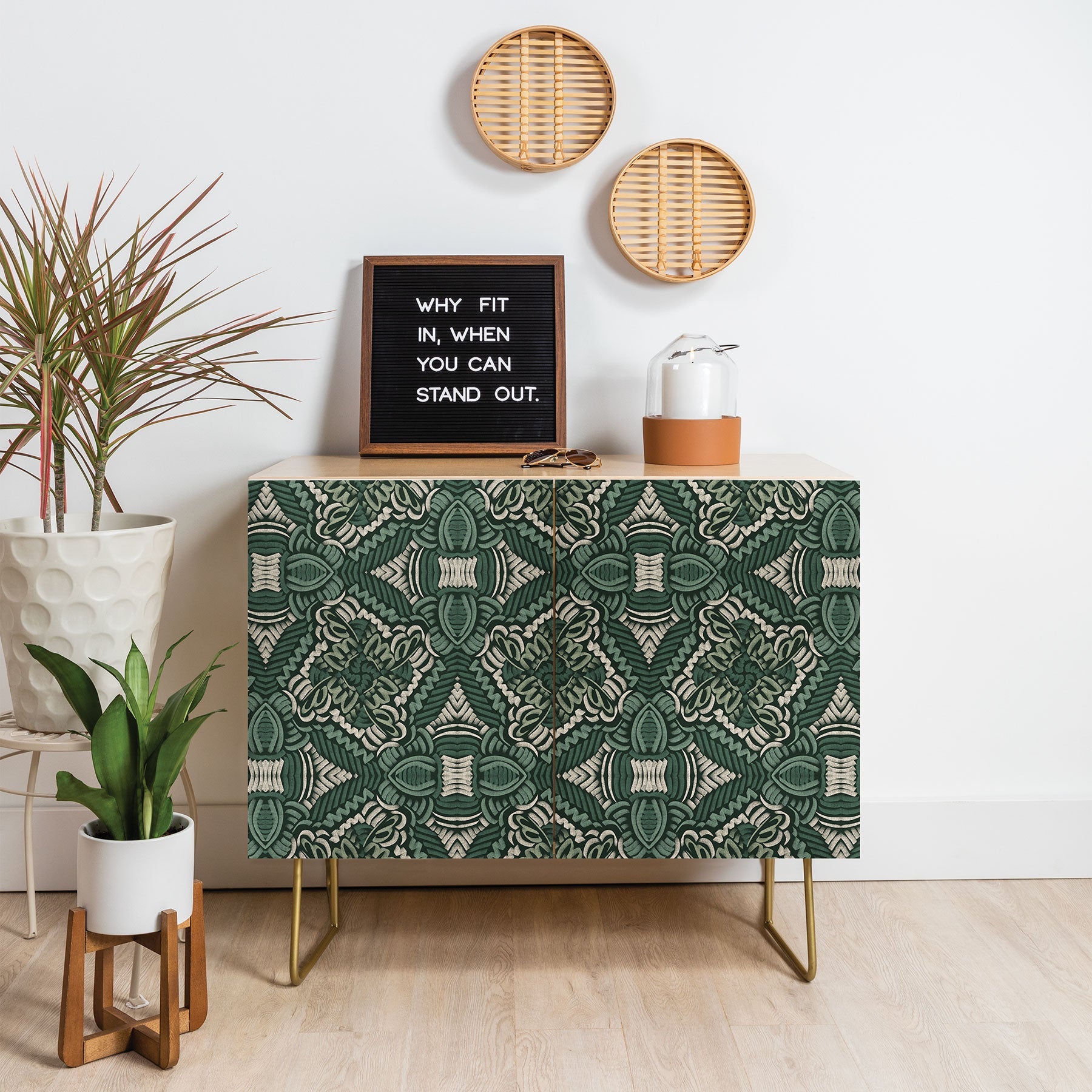 Marta Barragan Camarasa Intricate Forest Mosaic Credenza