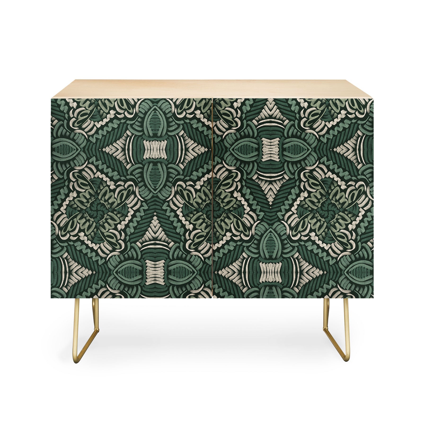 Marta Barragan Camarasa Intricate Forest Mosaic Credenza