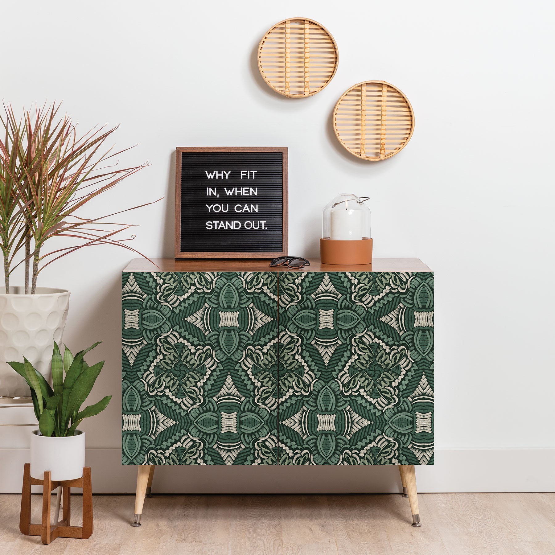 Marta Barragan Camarasa Intricate Forest Mosaic Credenza