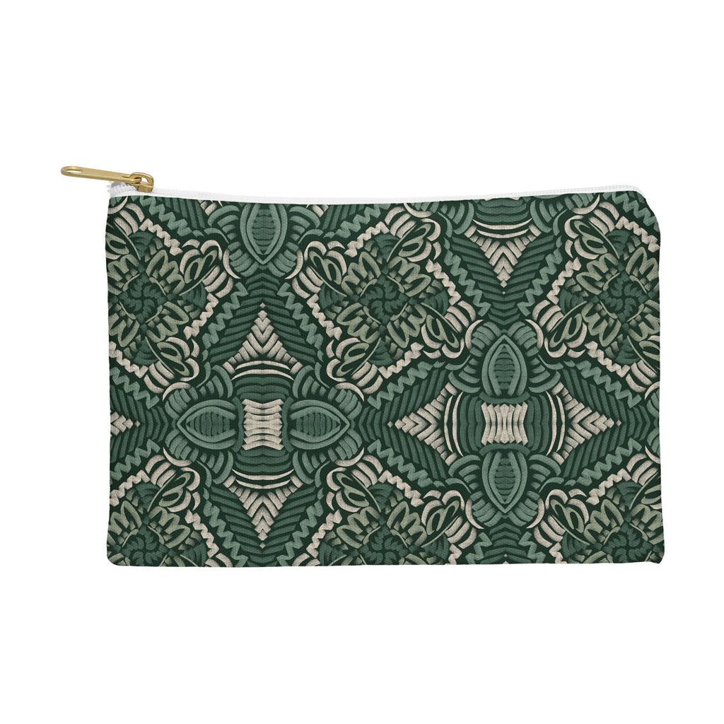 Marta Barragan Camarasa Intricate Forest Mosaic Pouch