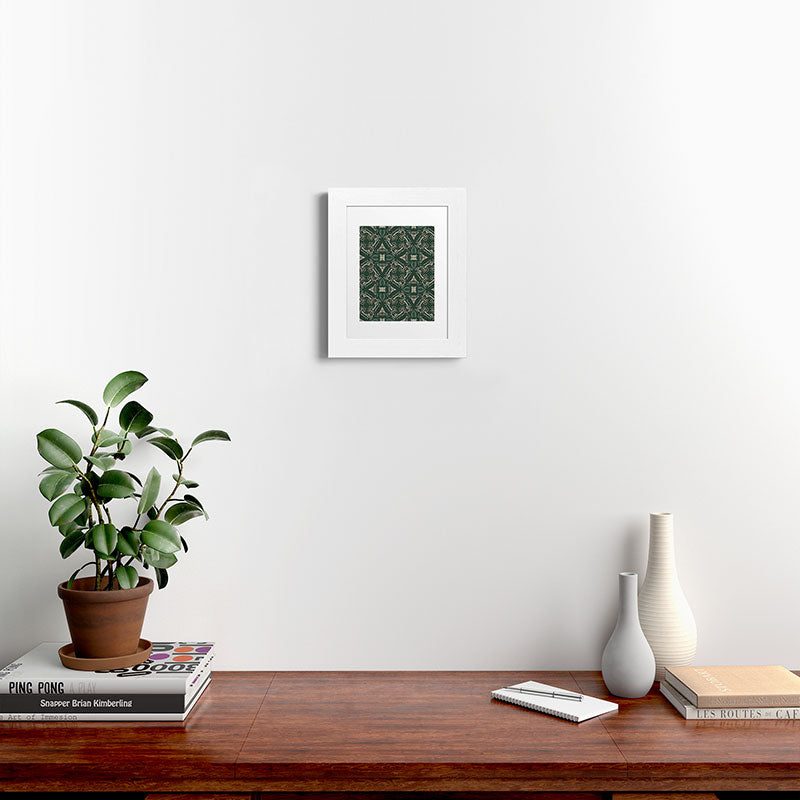 Marta Barragan Camarasa Intricate Forest Mosaic Framed Art Print