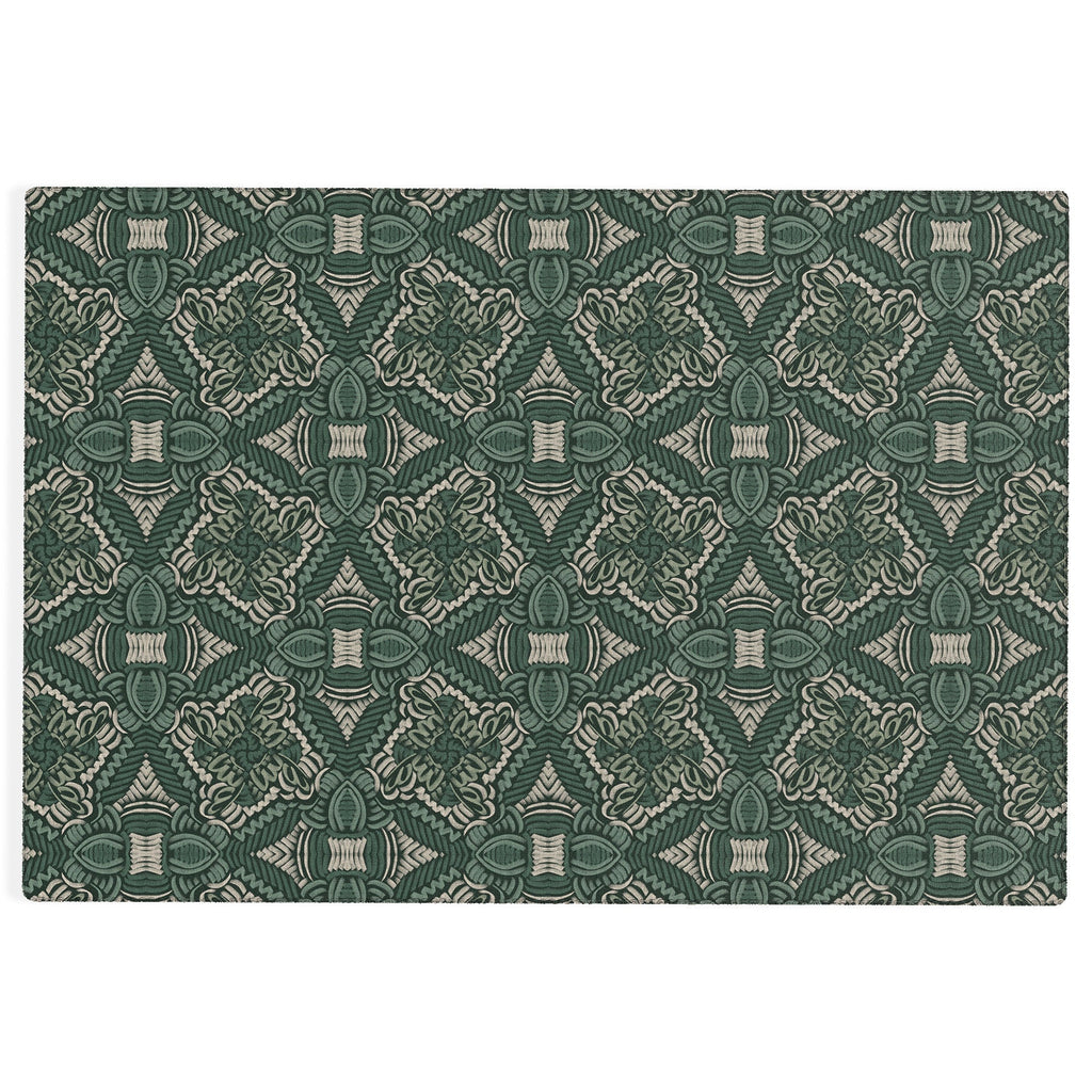Marta Barragan Camarasa Intricate Forest Mosaic Outdoor Rug