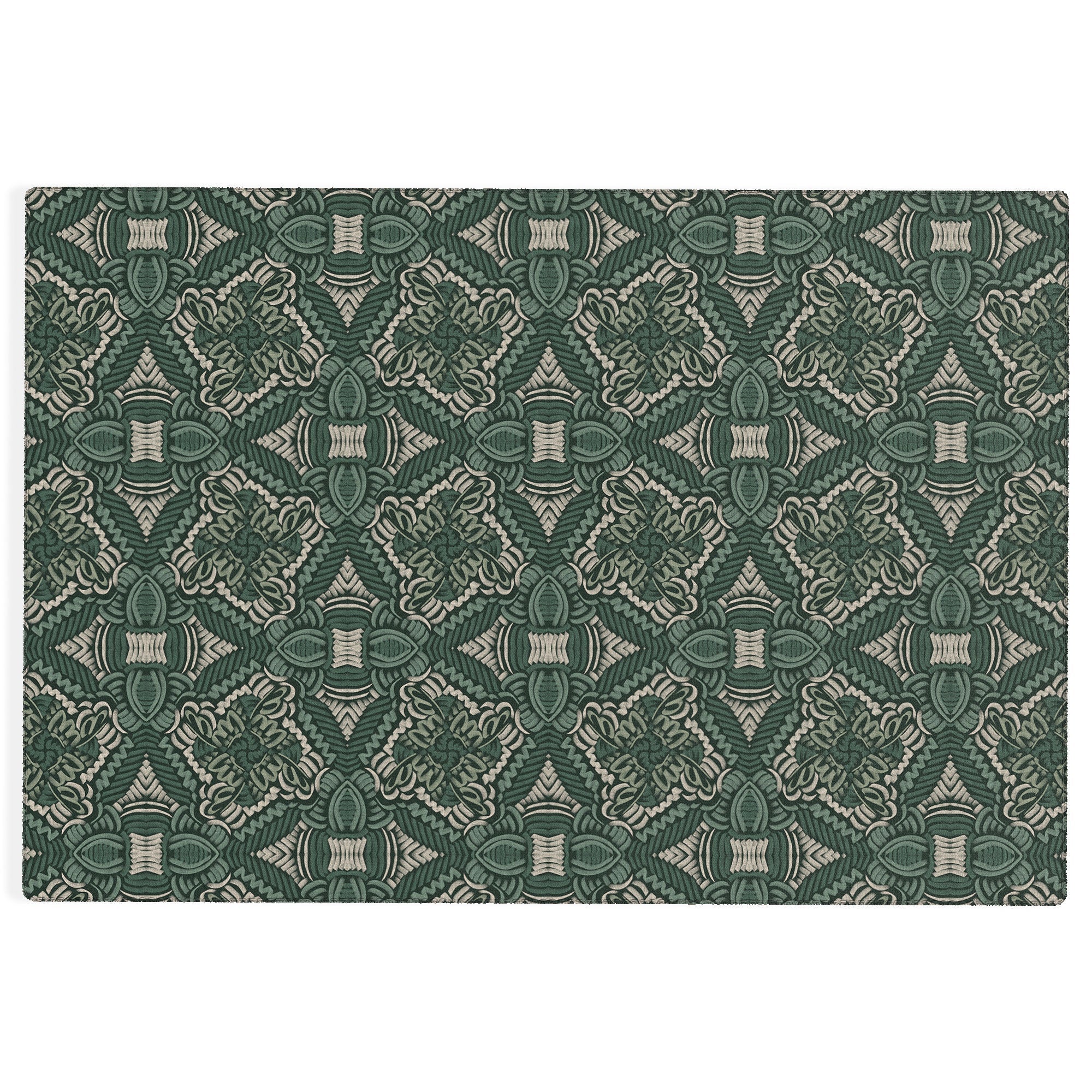 Marta Barragan Camarasa Intricate Forest Mosaic Outdoor Rug