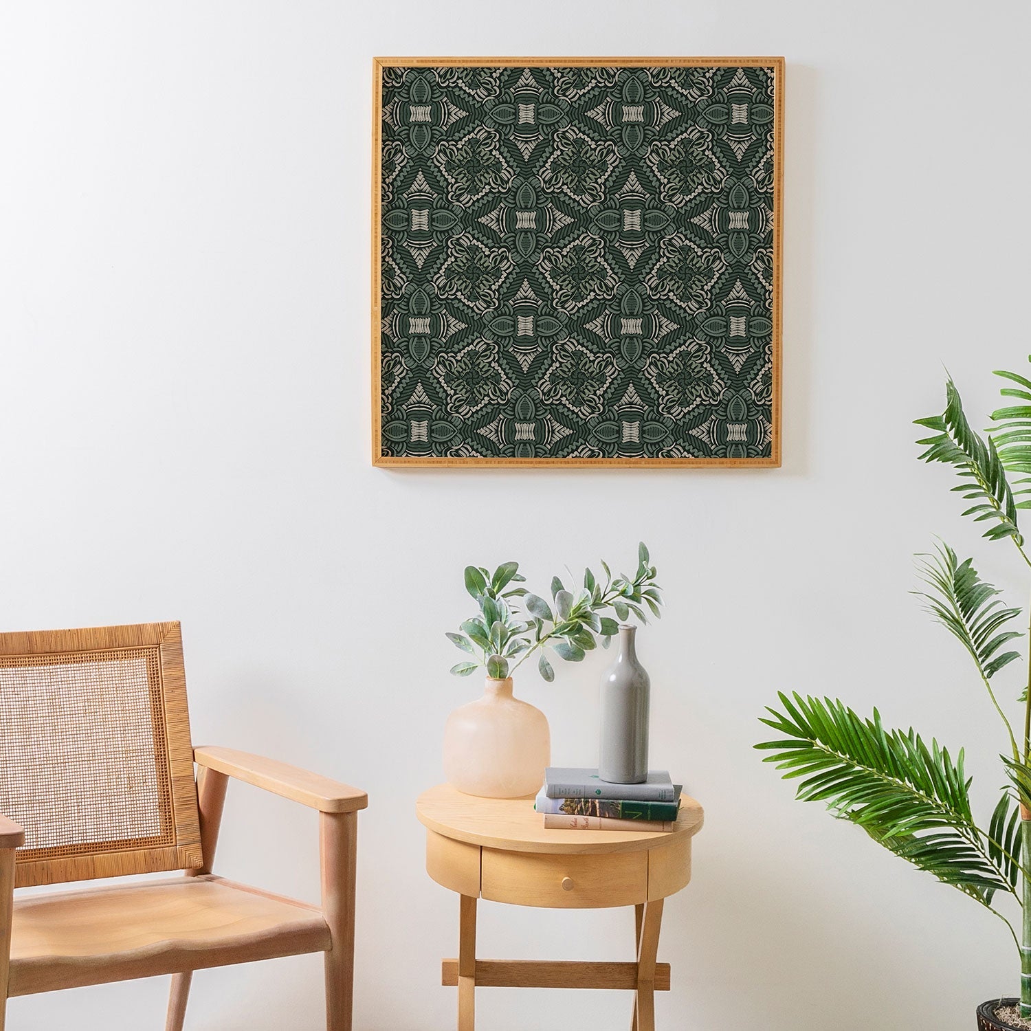 Marta Barragan Camarasa Intricate Forest Mosaic Framed Wall Art