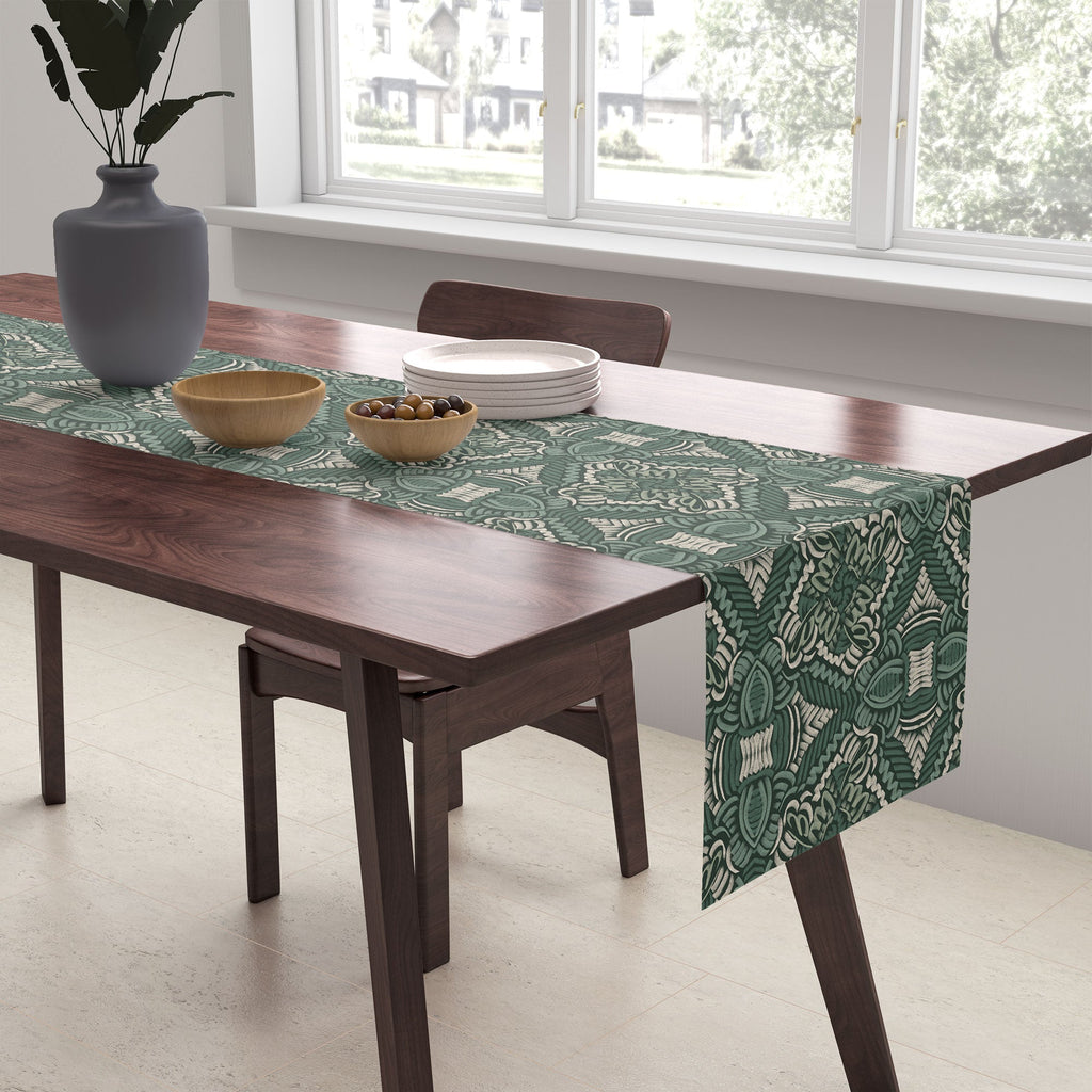 Marta Barragan Camarasa Intricate Forest Mosaic Table Runner