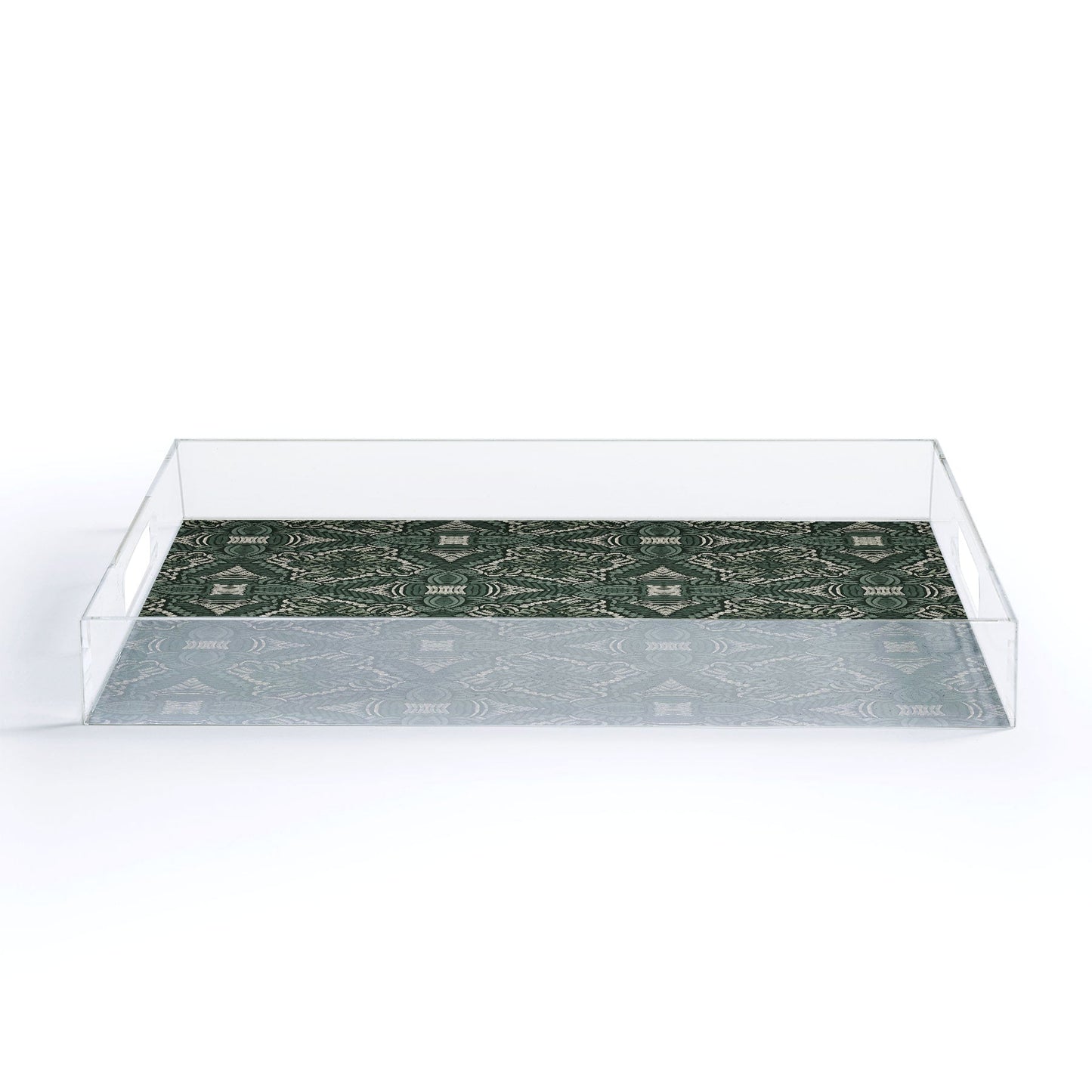 Marta Barragan Camarasa Intricate Forest Mosaic Acrylic Tray