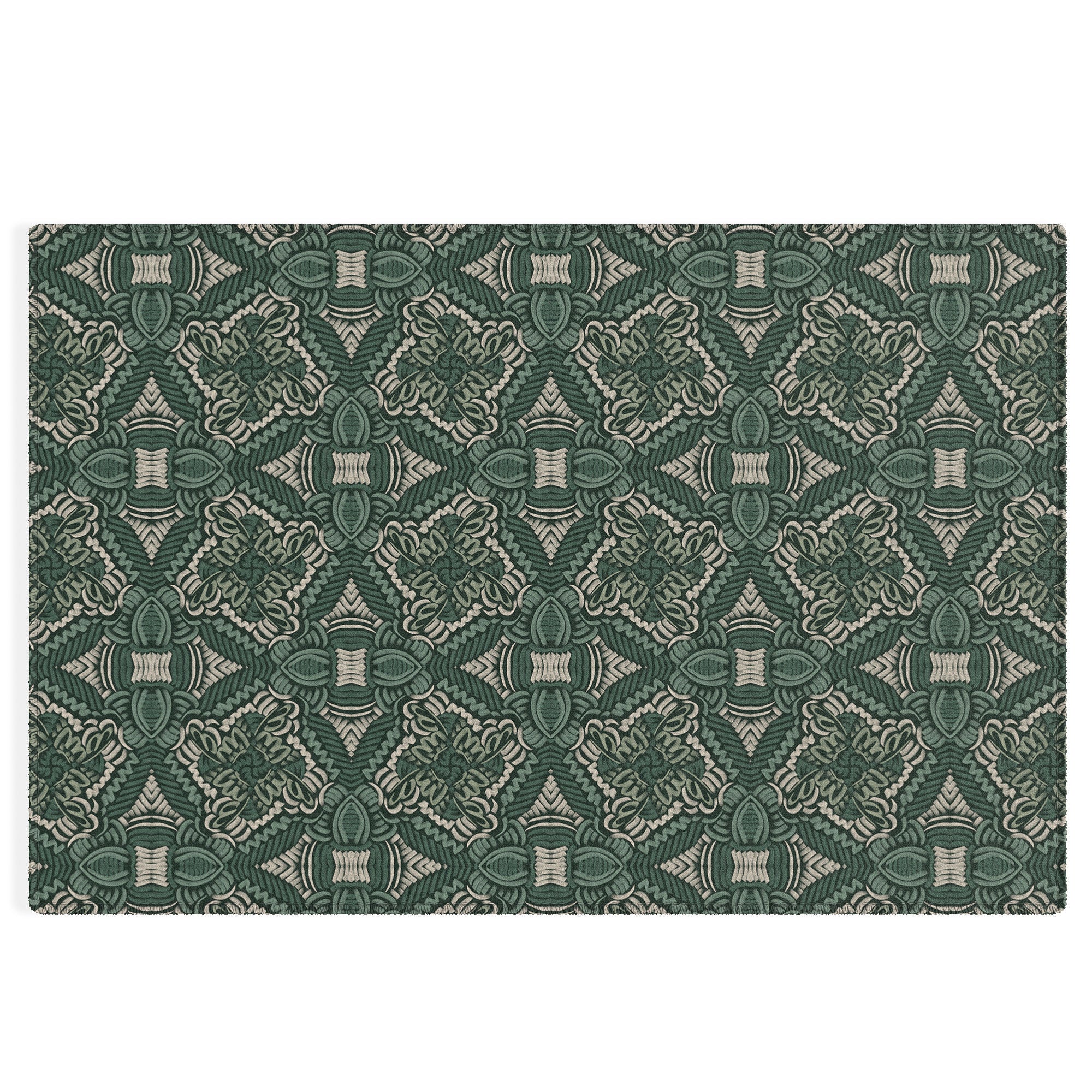 Marta Barragan Camarasa Intricate Forest Mosaic Outdoor Rug