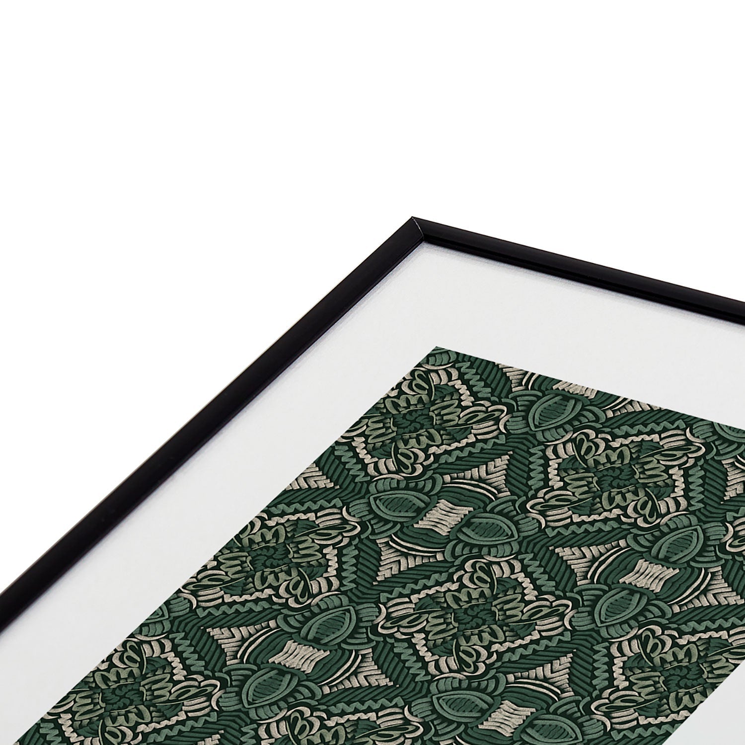 Marta Barragan Camarasa Intricate Forest Mosaic Metal Framed Art Print