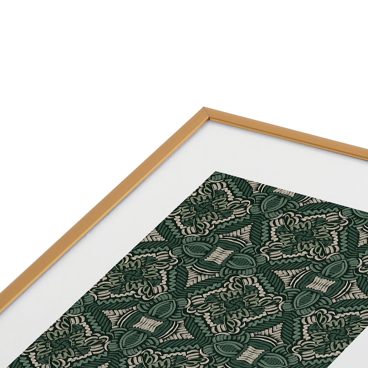Marta Barragan Camarasa Intricate Forest Mosaic Metal Framed Art Print