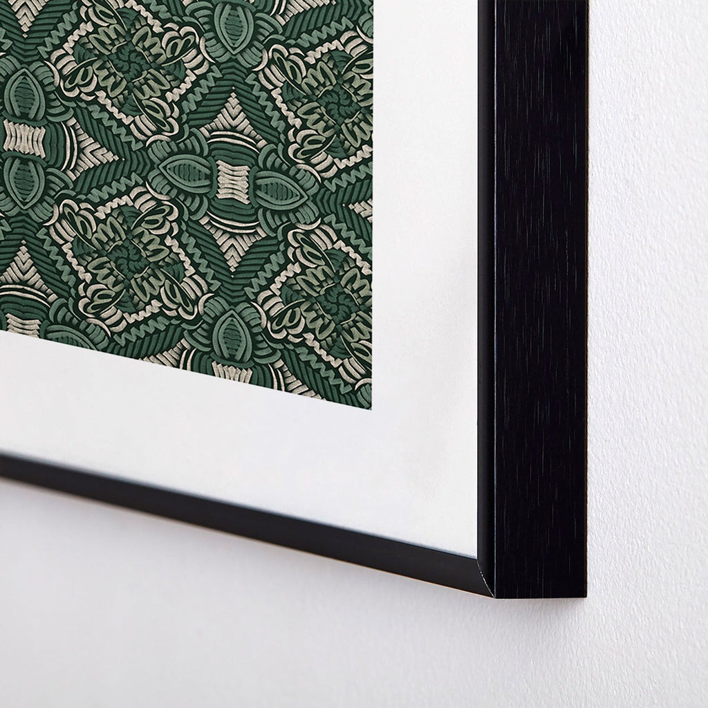 Marta Barragan Camarasa Intricate Forest Mosaic Metal Framed Art Print