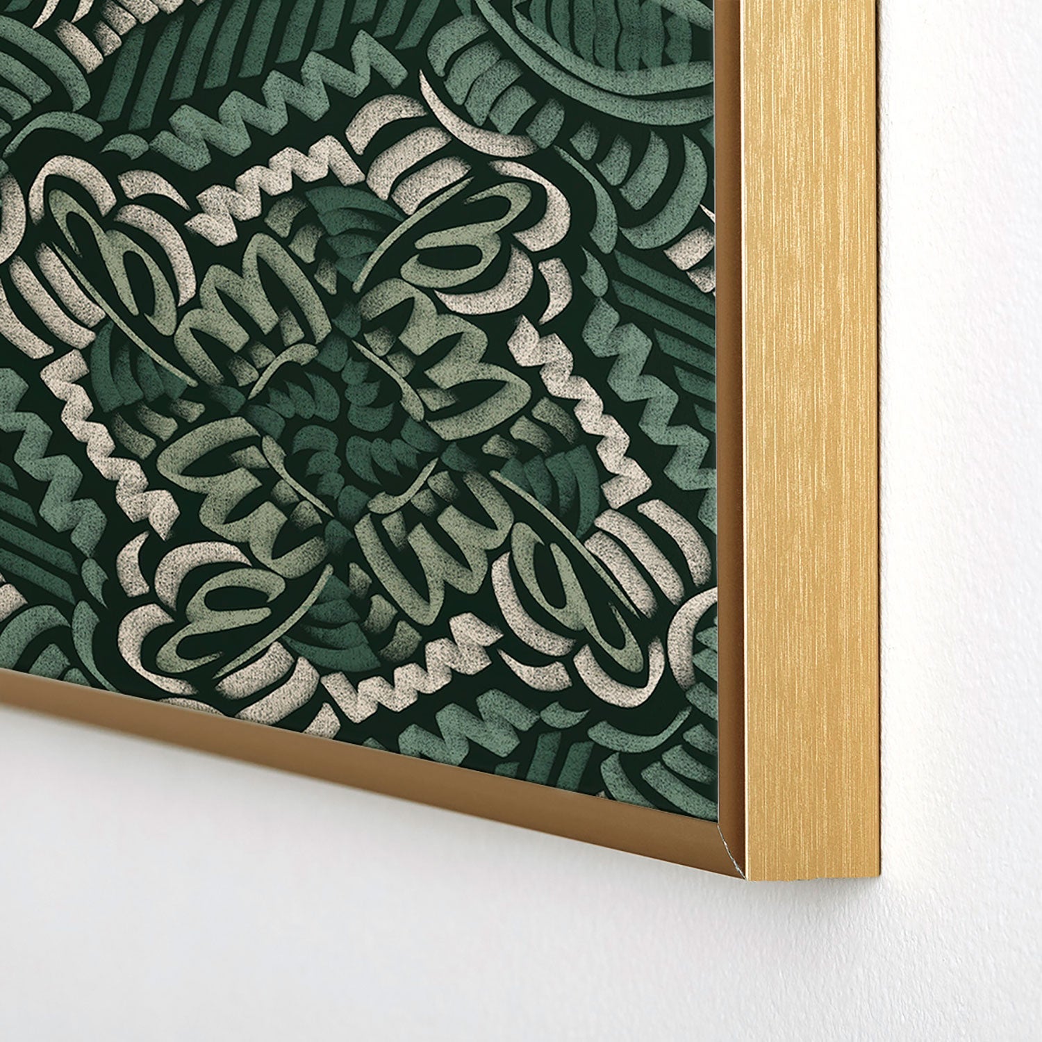 Marta Barragan Camarasa Intricate Forest Mosaic Square Metal Framed Art Print