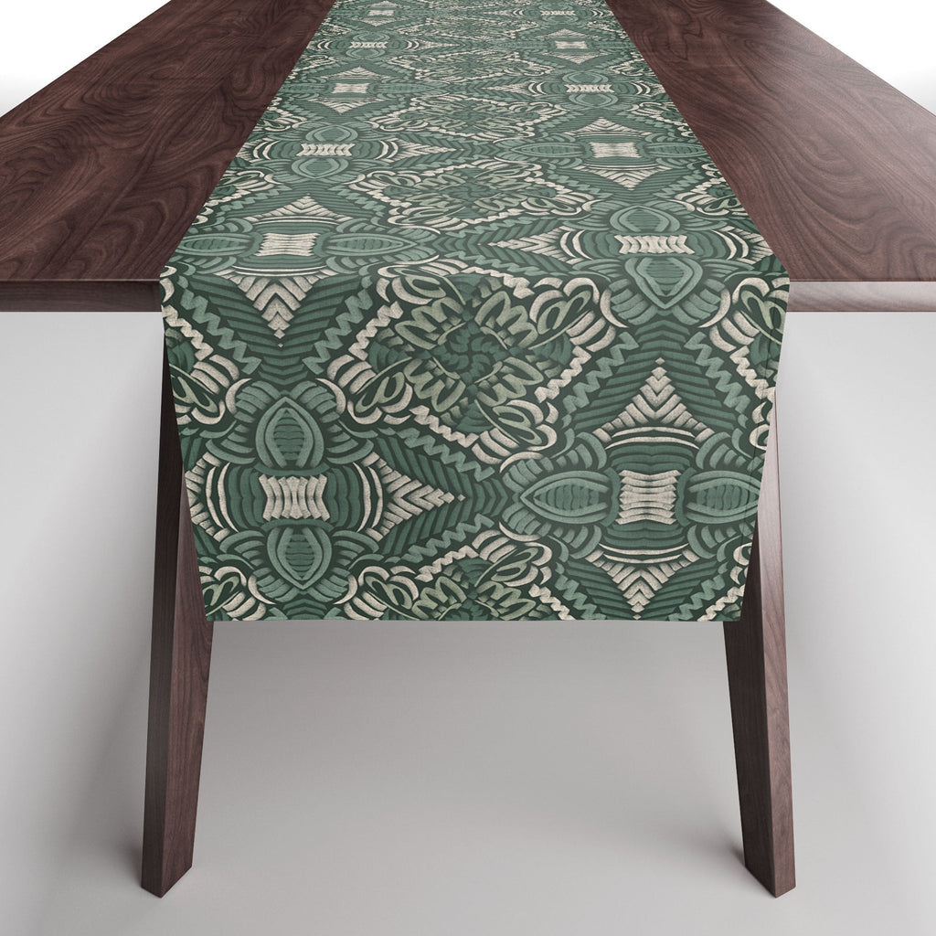 Marta Barragan Camarasa Intricate Forest Mosaic Table Runner