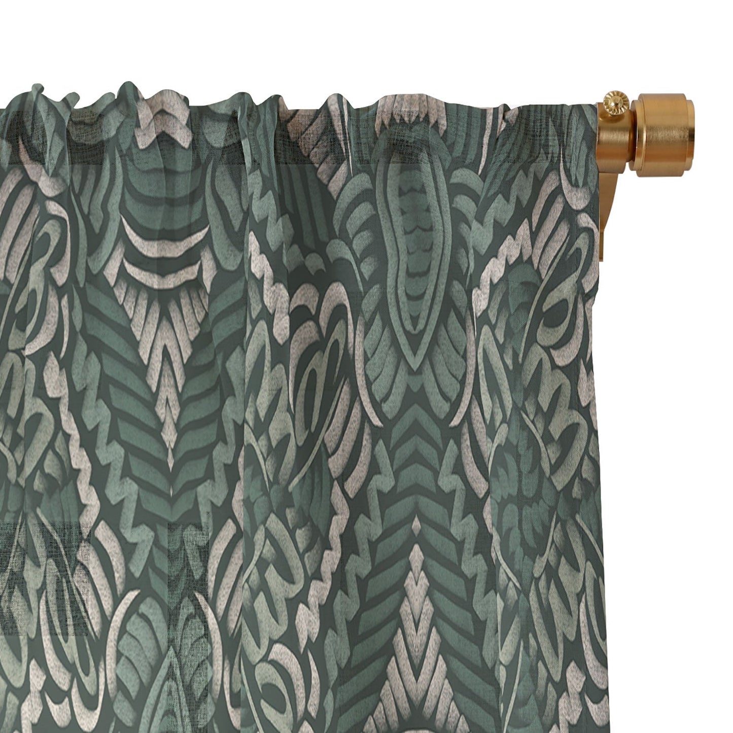 Marta Barragan Camarasa Intricate Forest Mosaic Sheer Non Repeat