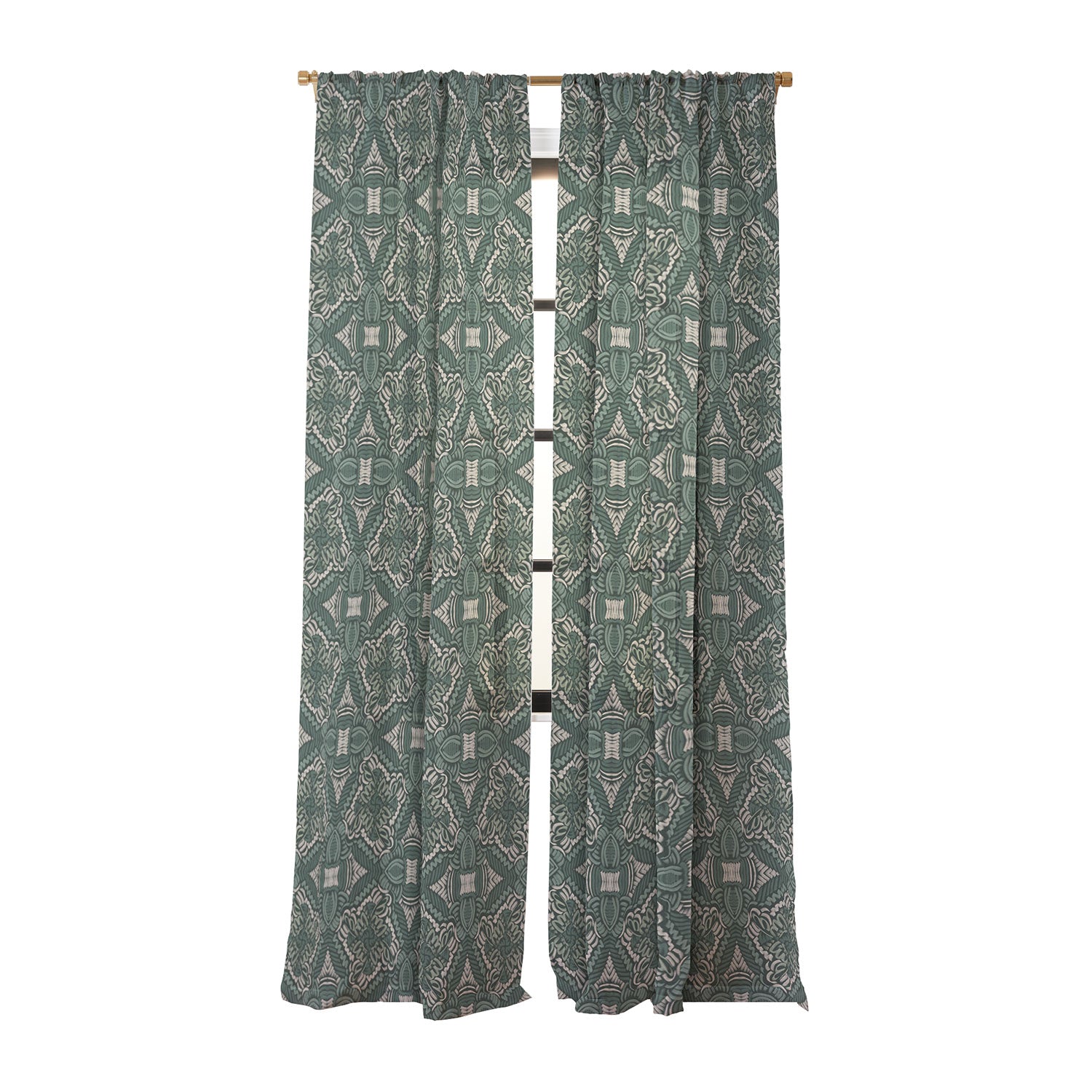 Marta Barragan Camarasa Intricate Forest Mosaic Sheer Non Repeat