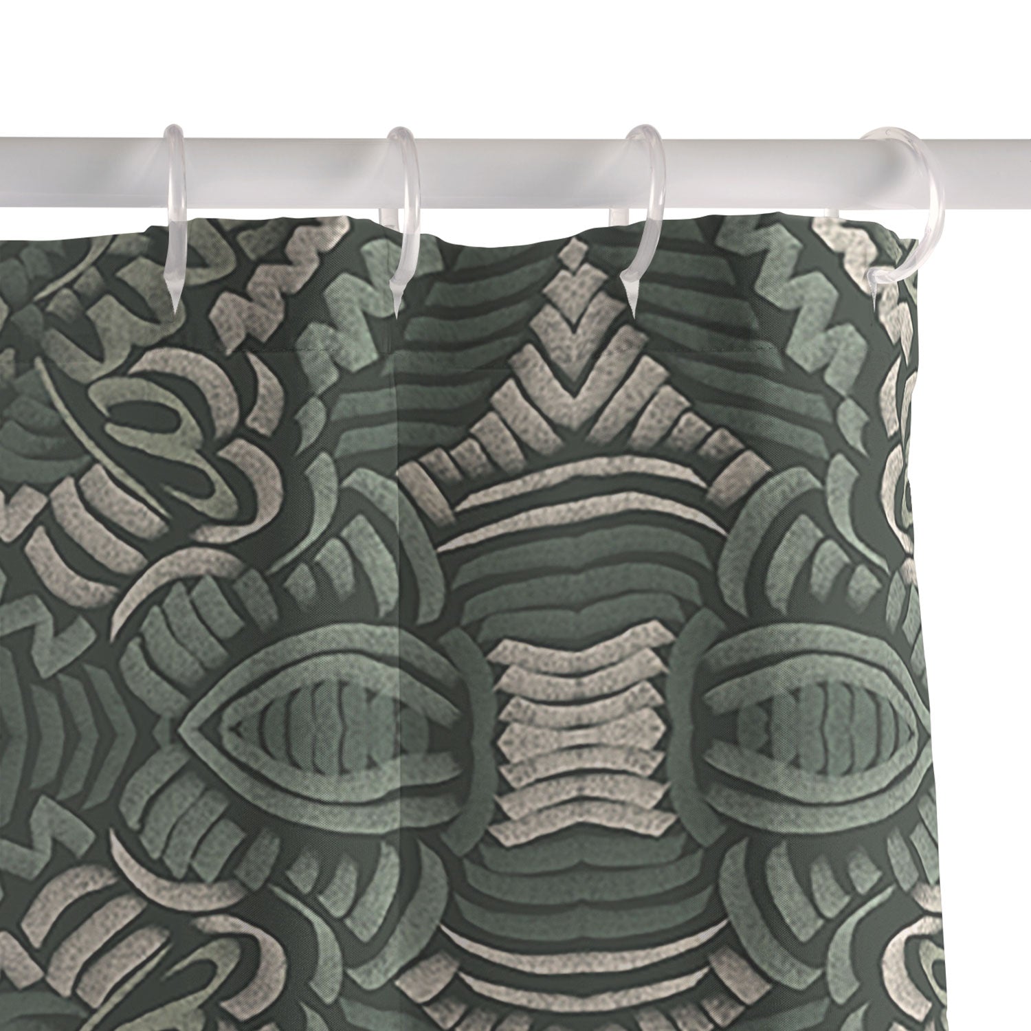 Marta Barragan Camarasa Intricate Forest Mosaic Shower Curtain