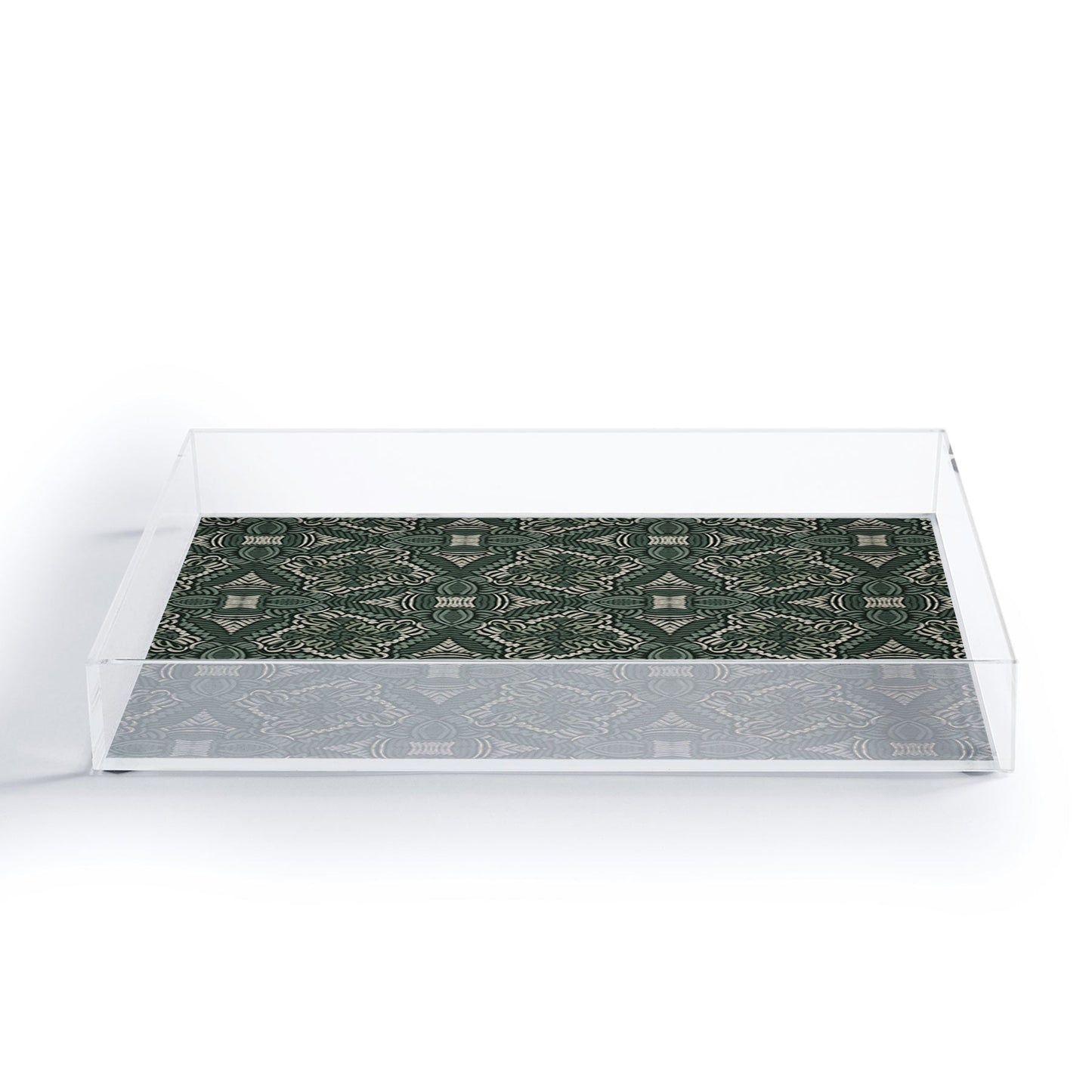 Marta Barragan Camarasa Intricate Forest Mosaic Acrylic Tray