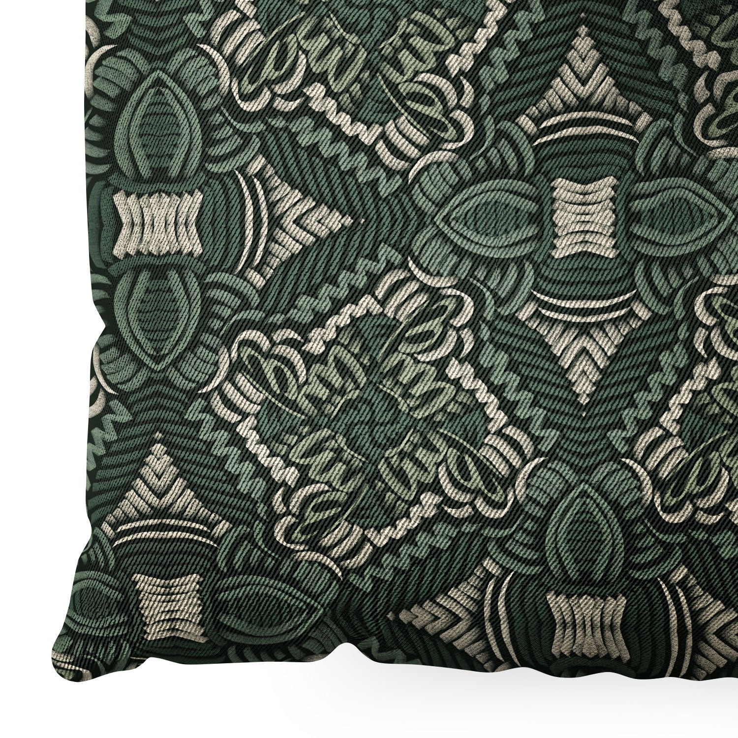 Marta Barragan Camarasa Intricate Forest Mosaic Floor Pillow Square