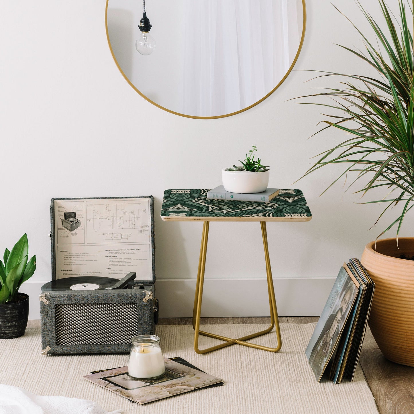 Marta Barragan Camarasa Intricate Forest Mosaic Side Table