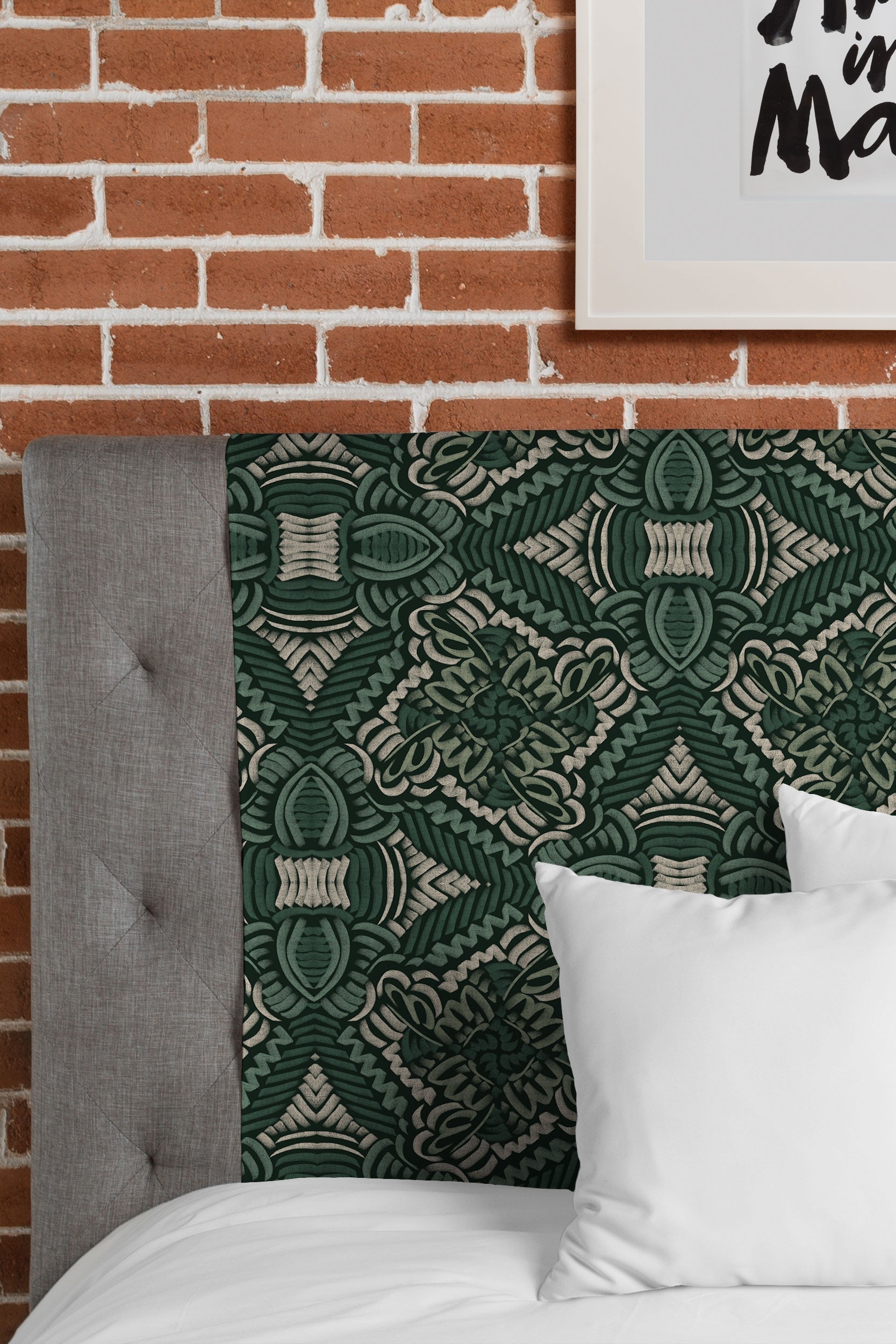 Marta Barragan Camarasa Intricate Forest Mosaic Tapestry