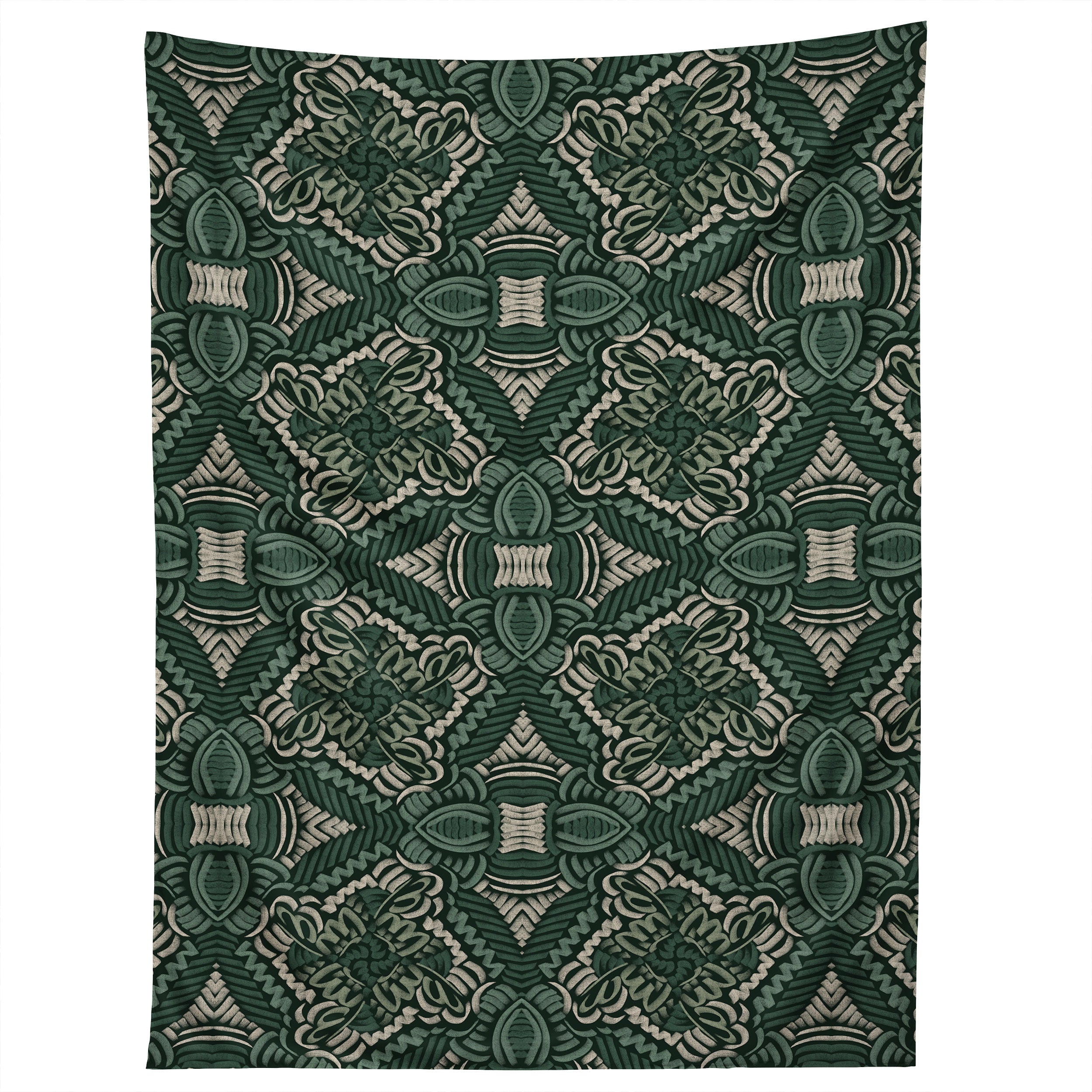 Marta Barragan Camarasa Intricate Forest Mosaic Tapestry