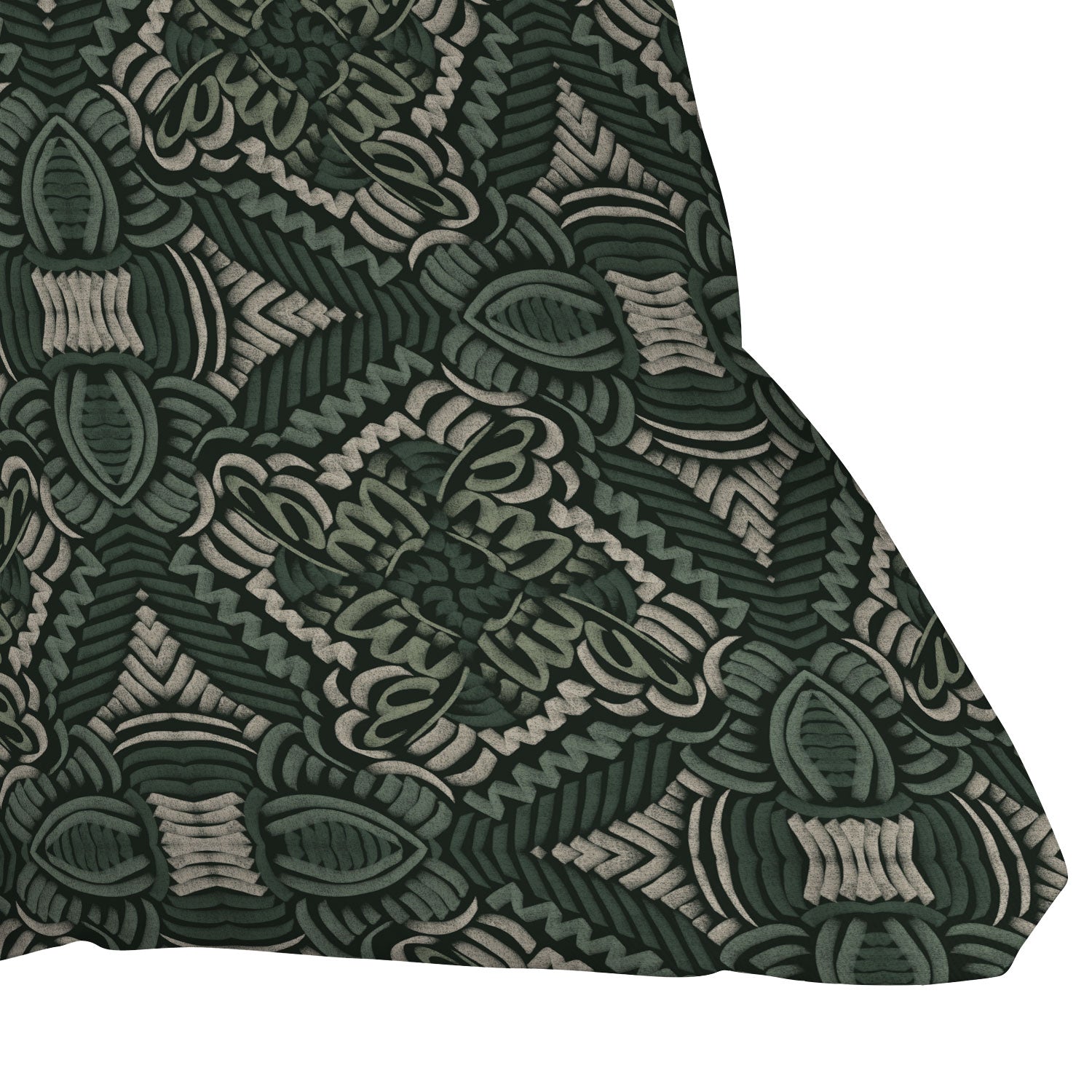 Marta Barragan Camarasa Intricate Forest Mosaic Outdoor Throw Pillow