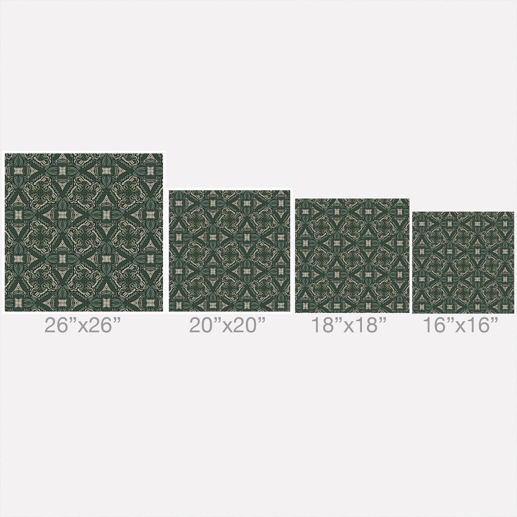 Marta Barragan Camarasa Intricate Forest Mosaic Outdoor Throw Pillow