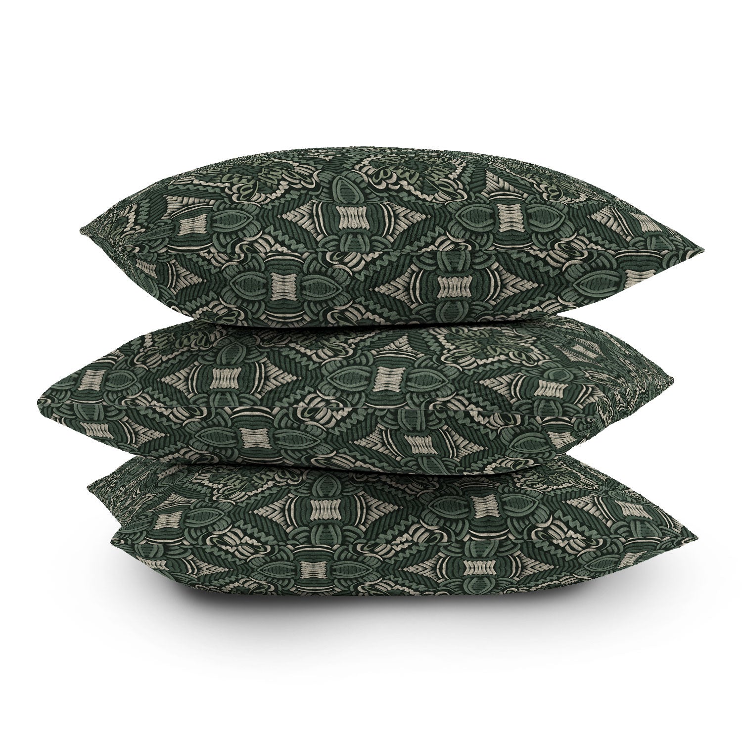 Marta Barragan Camarasa Intricate Forest Mosaic Outdoor Throw Pillow