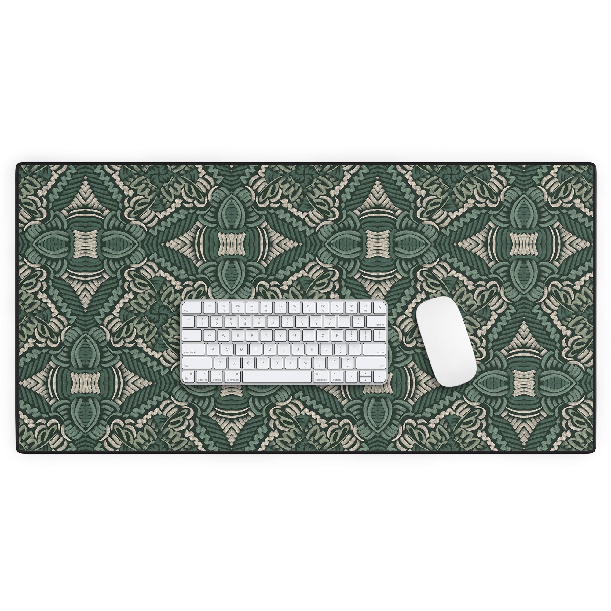 Marta Barragan Camarasa Intricate Forest Mosaic Desk Mat